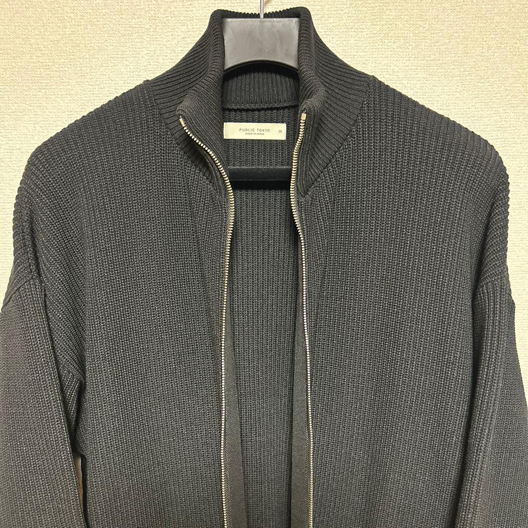 【バウンドウールドライバーズニット】ブラック(size:2)