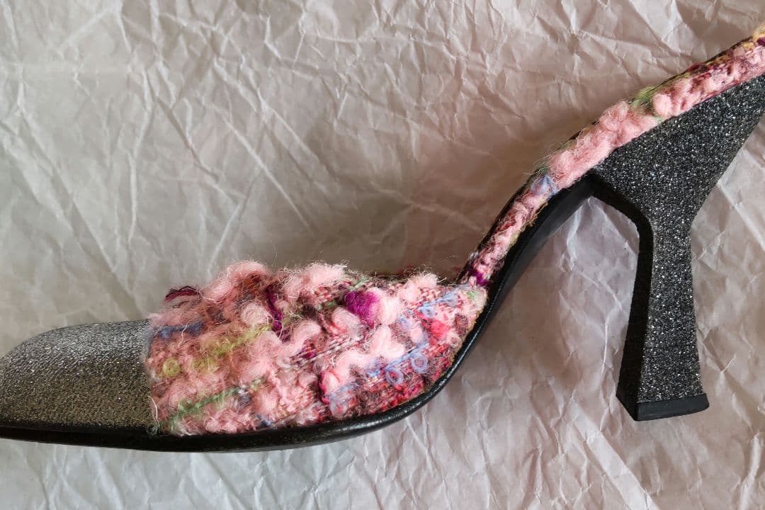 MIU MIU ミュール 36ハーフ 希少 レア Y2K ヴィンテージ ツイード