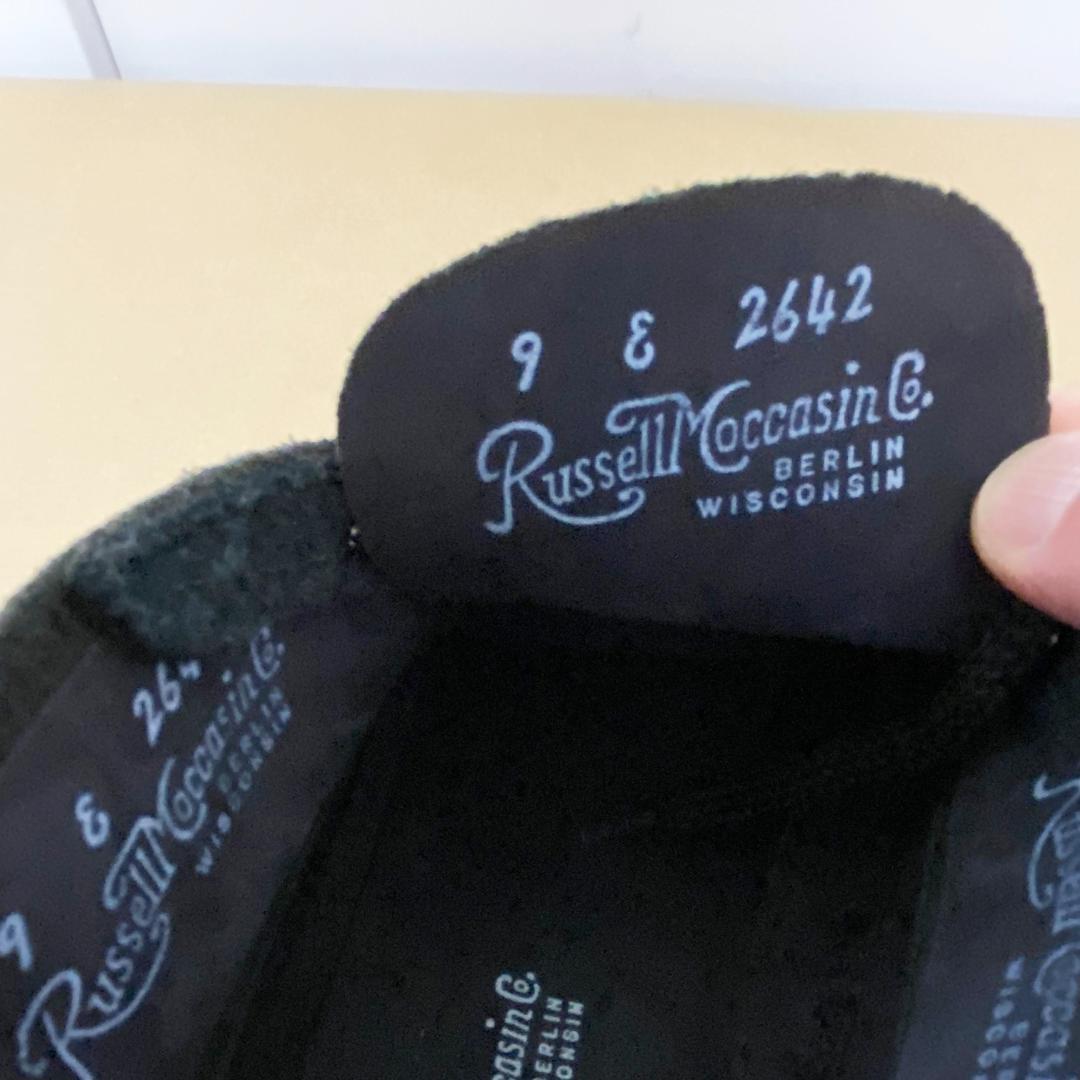 RUSSELL MOCCASIN スポーティングクレー ブラックスエード 9E