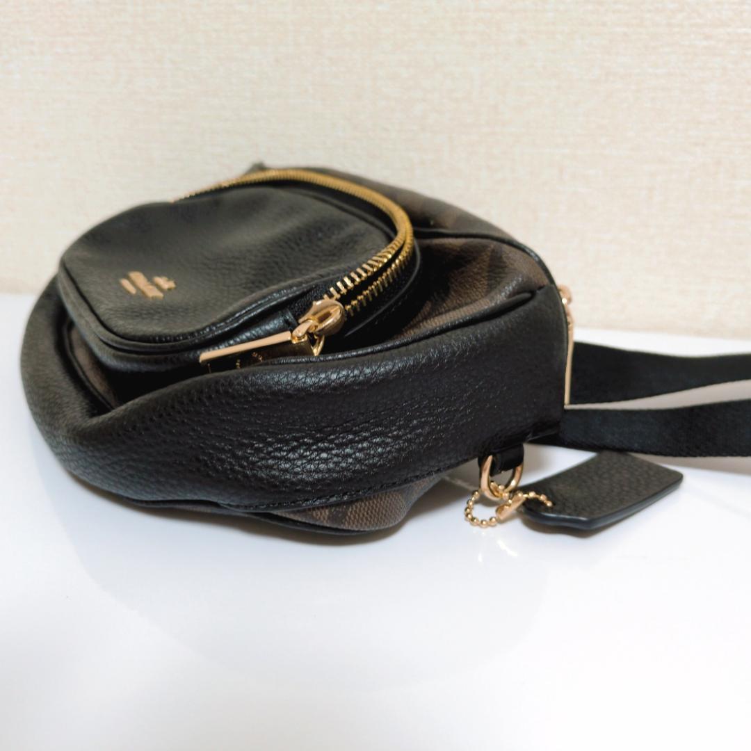 【めぇ】コーチ COACH ボディ ウエストバッグ シグネチャー