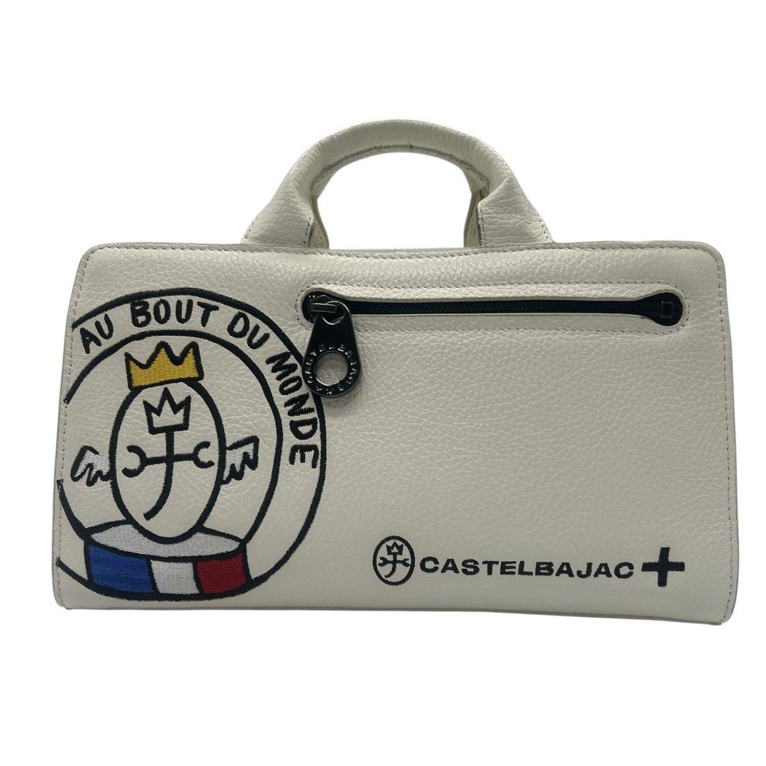 【極美品】カステルバジャック ゴルフライン 2WAYショルダーバッグ ロゴ