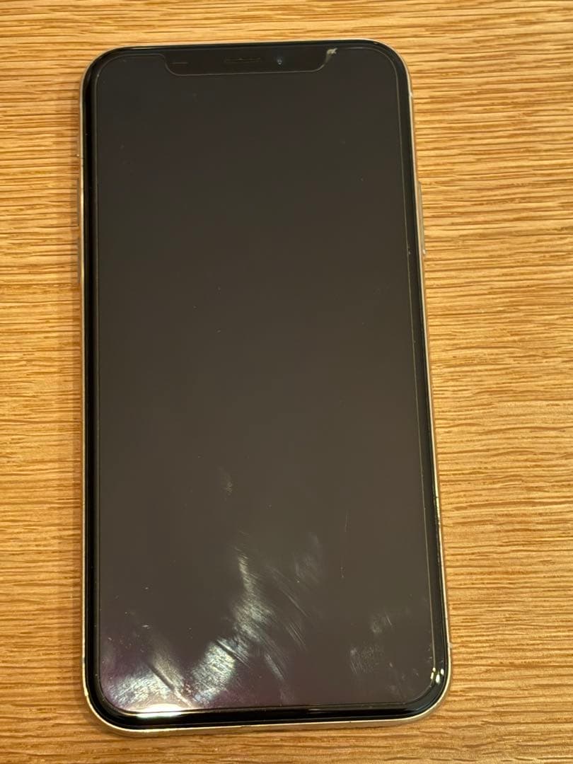 【背面割れ】Apple iPhoneX 64GB 本体SIMフリー　シルバー