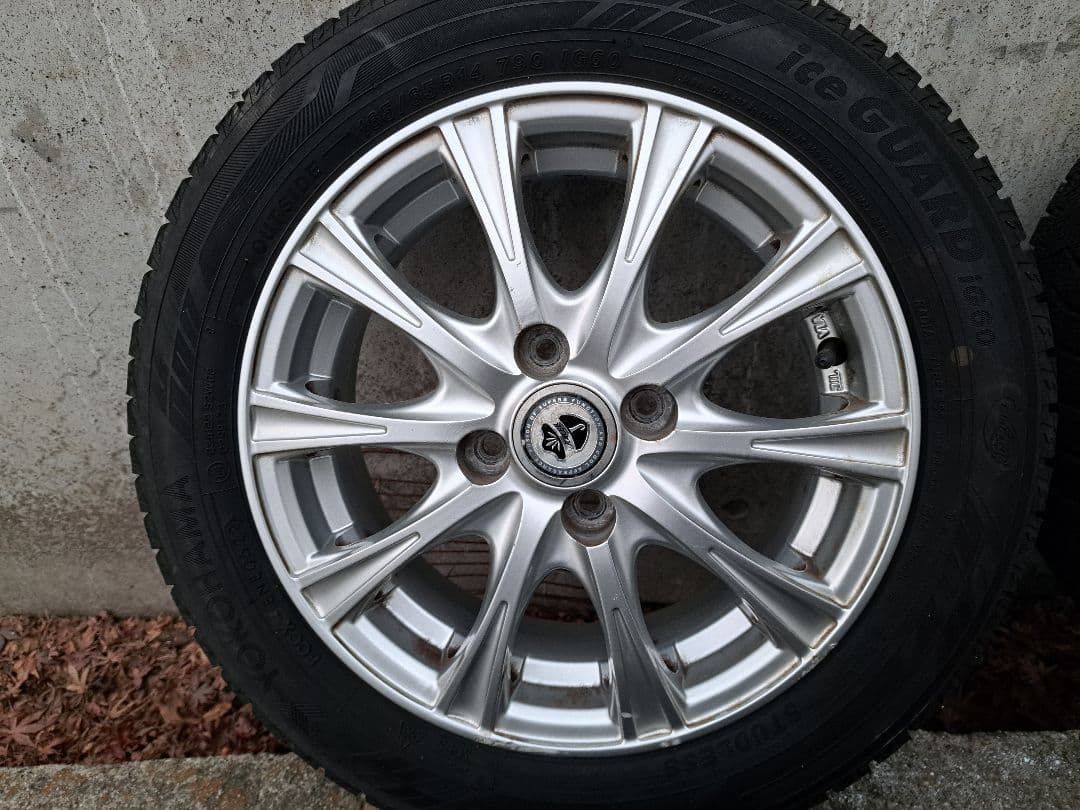 165/65R14バリ山アイスガード22年製！14×5.5J +38 4H100