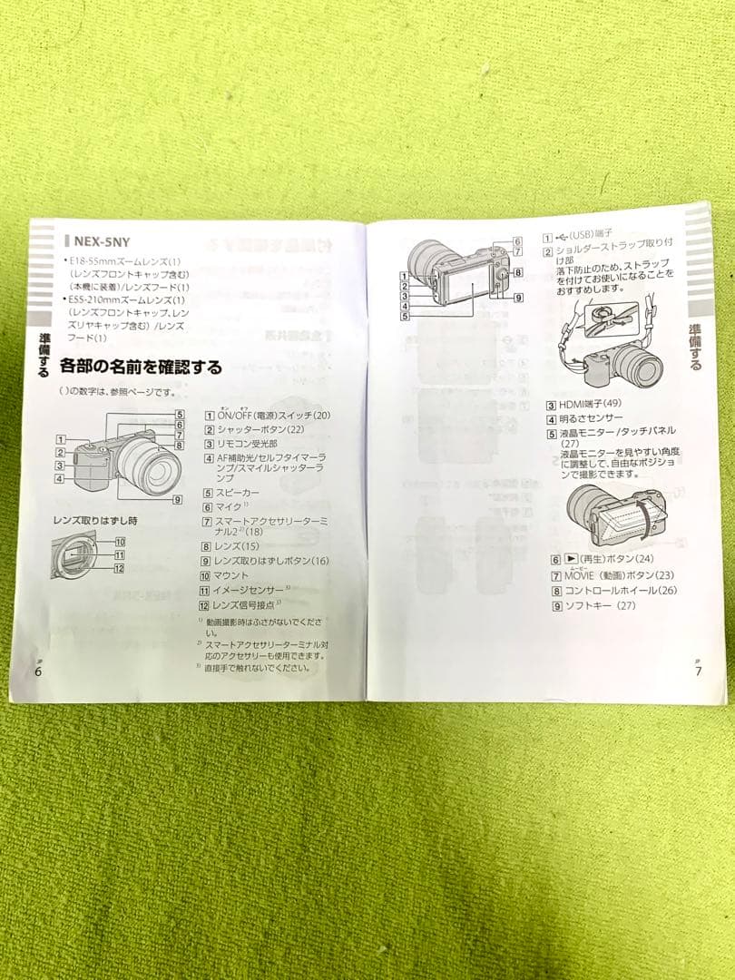 ソニーα NEX−5N 一眼レフカメラ1.8−50mmレンズセット