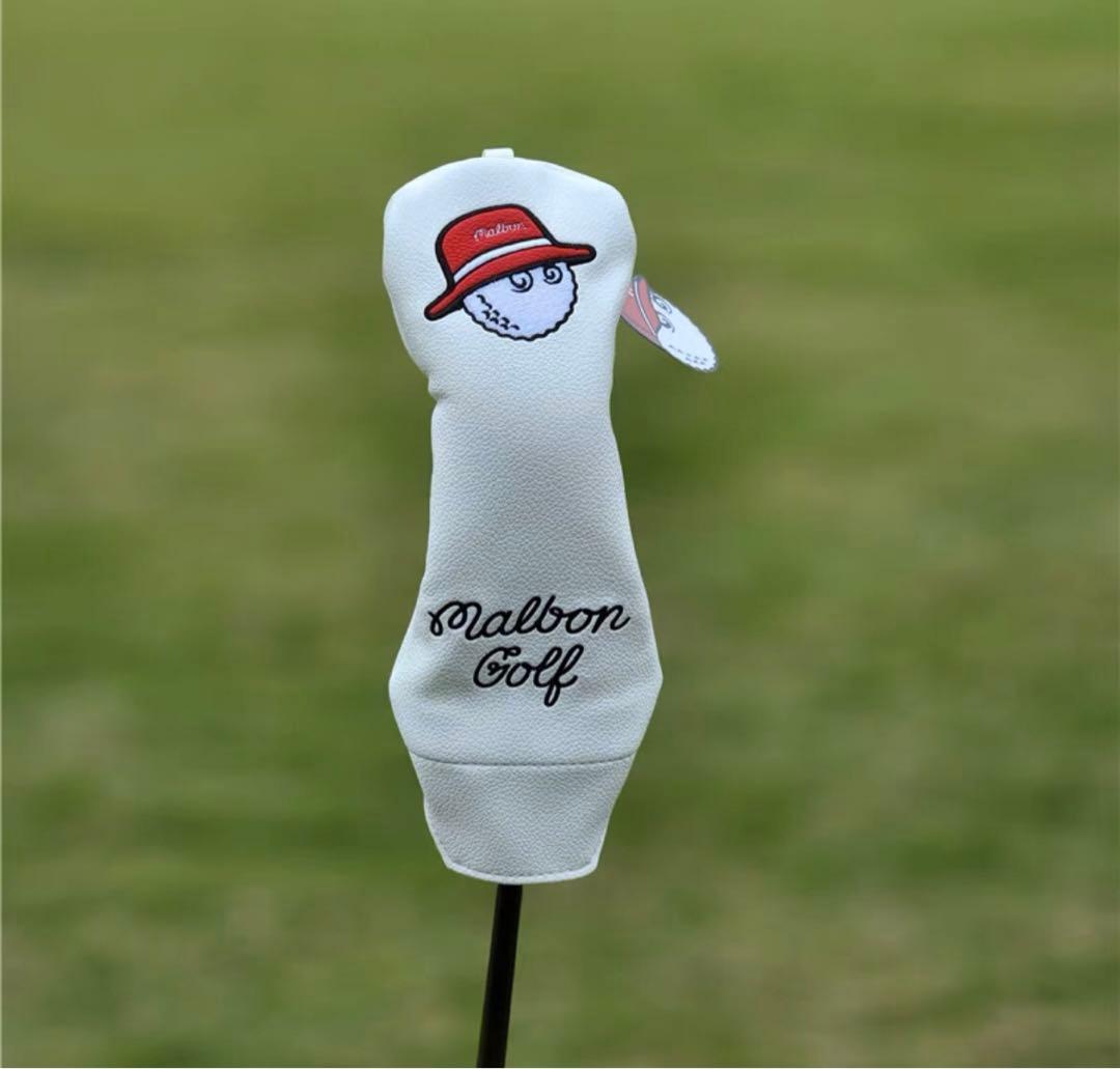 【大人気値下げ新品4点セット】Malbon Golfマルボンゴルフクラブカバー白
