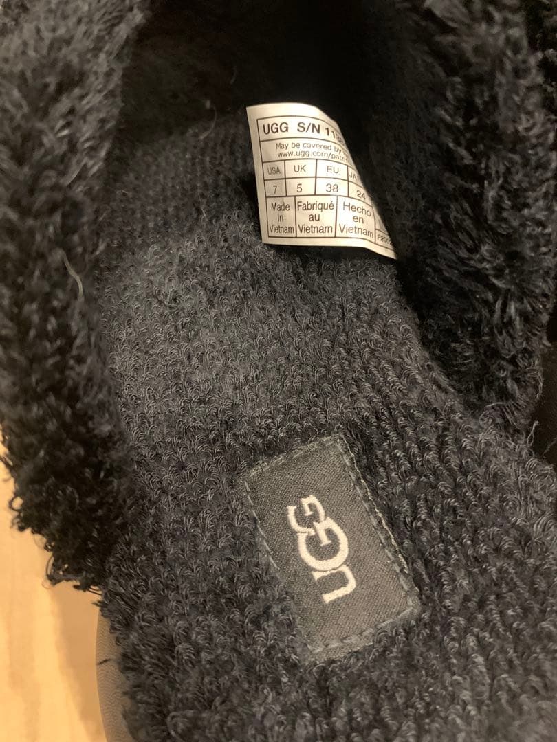 UGG Sugarcloud Slide サンダル 厚底 ブラック24cm