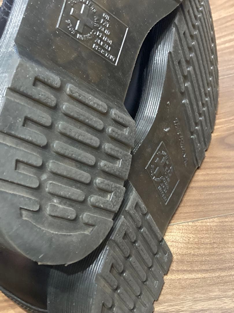 こ*ん様 レア　ドクターマーチン　6ホール　ノーステッチ　ブラック　UK10 m