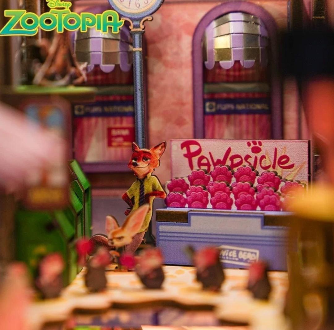 ズートピア公式 ブックエンド 3D木製パズル ジュディ組み立てキット 海外限定