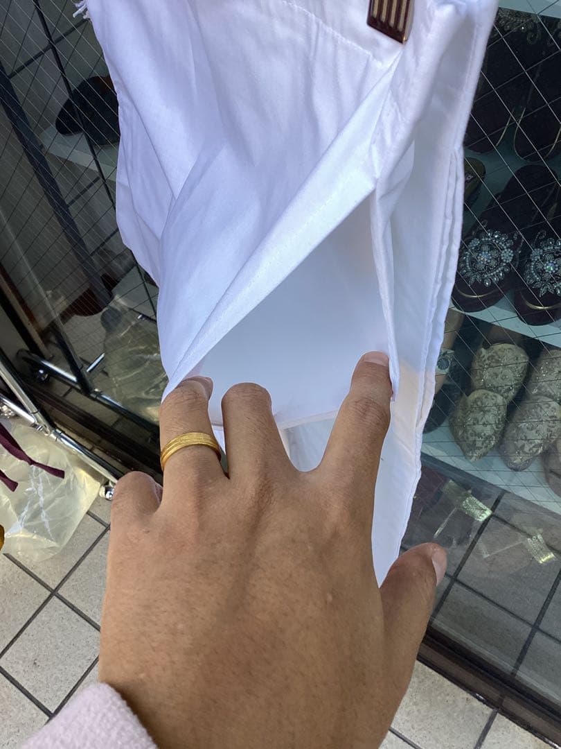 ホワイト カジュアル トップスとパンツセット