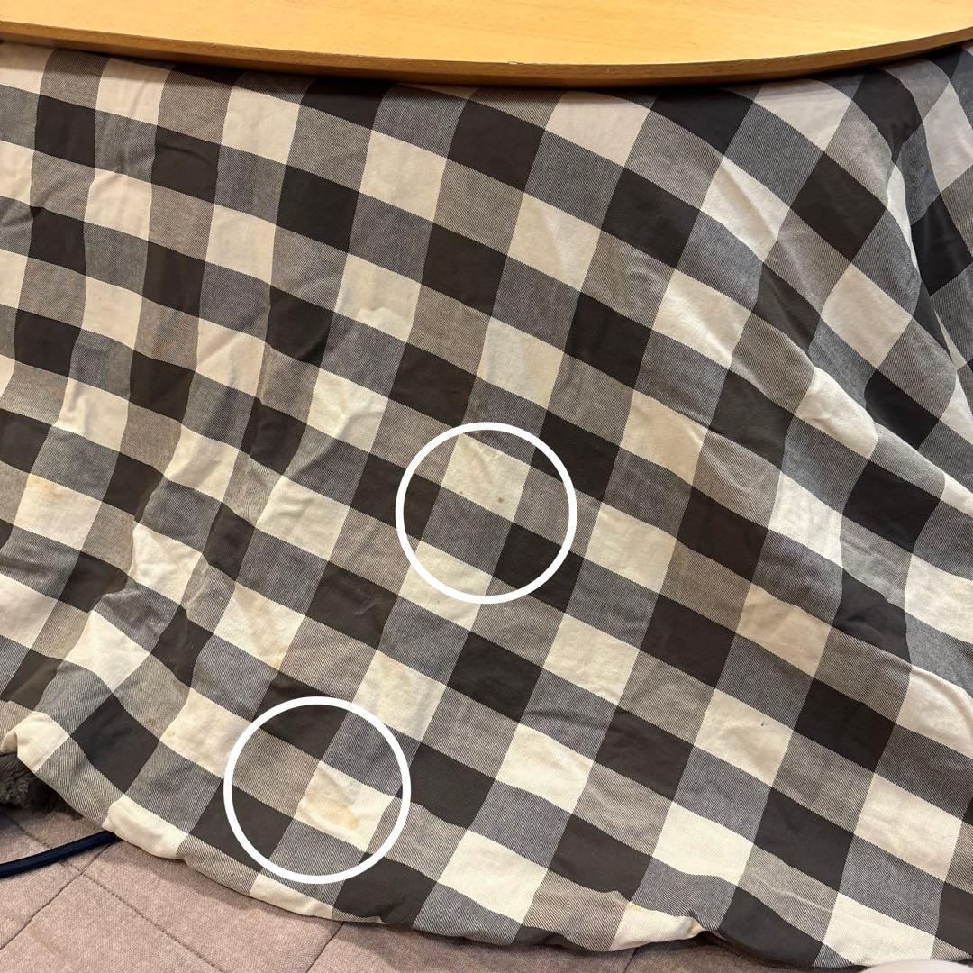 無印良品　楕円形こたつ 本体　タモ材曲木脚　フラットヒーター　こたつふとん　敷物