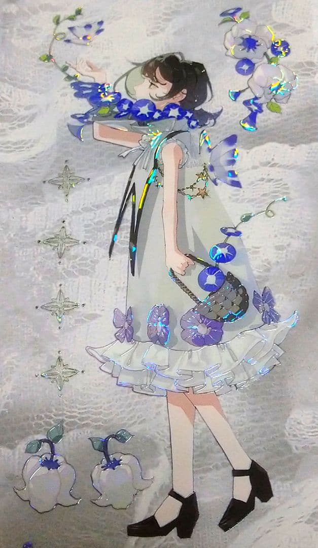 J665＃紫韵童谣(贝壳光)一木一横切り売り海外人物マステ女の子