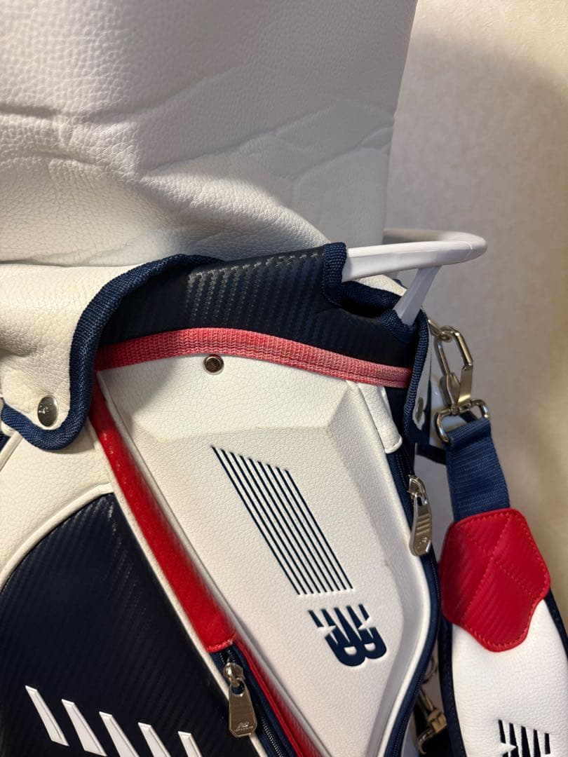 new balance キャディバッグ ホワイト/ネイビー/レッド