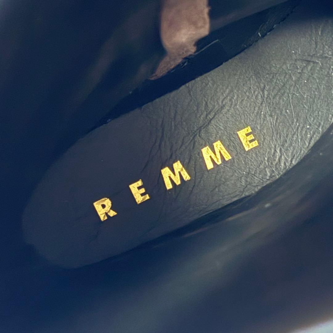【未使用品】REMME レメ レザー ロングブーツ 24cm ジョッキーブーツ