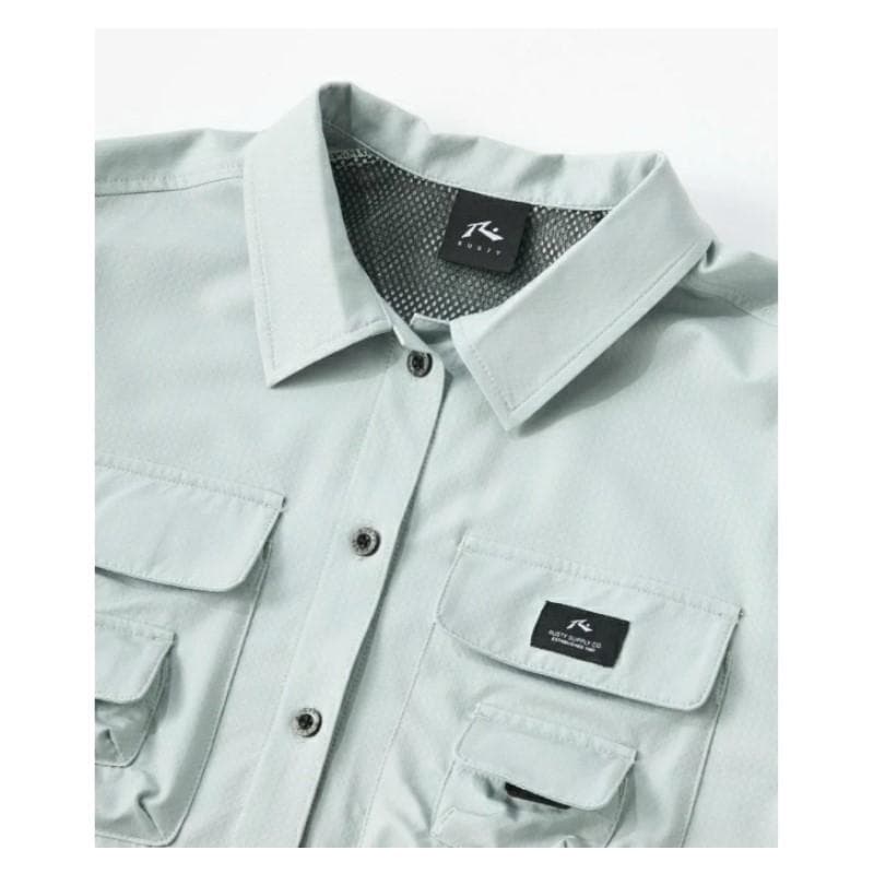 RUSTY レディース FISHING ユーティリティーシャツ（KHA）M