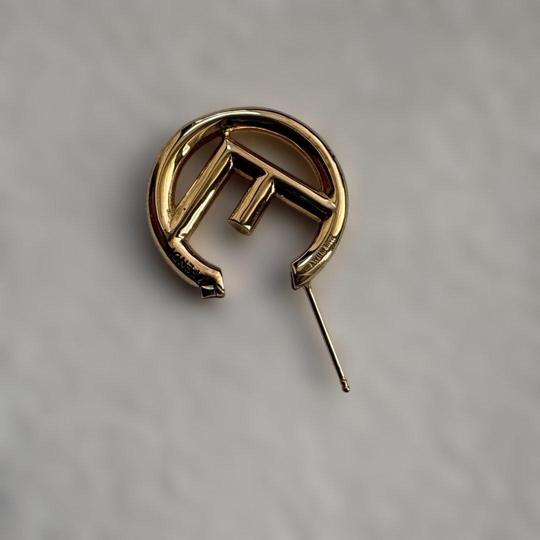 FENDI earring フェンディピアス エフイズ 片耳のみ ゴールド系