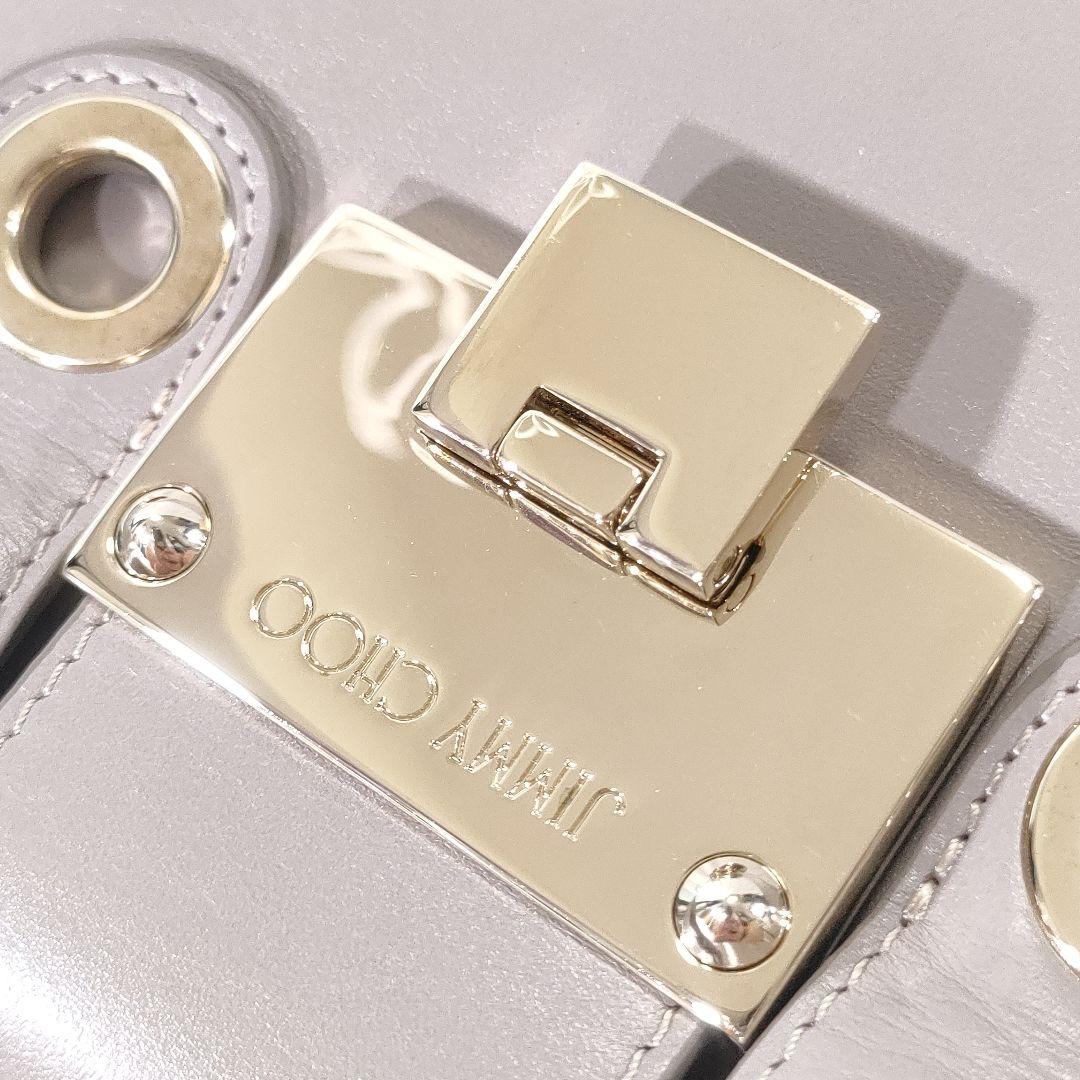 保存袋付き美品✨ジミーチュウ　ライリーS　2wayショルダーバッグ　グレージュ