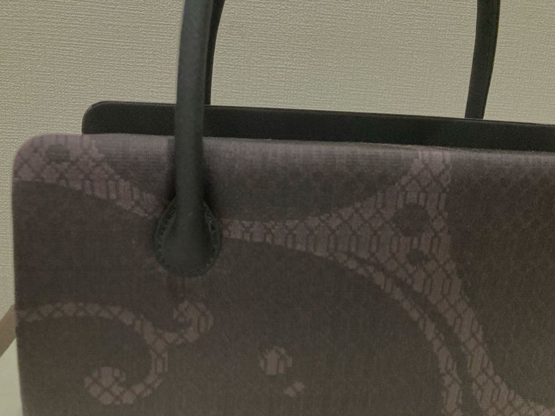 ムーミン　正絹経錦(たてにしき)利休和装バッグ