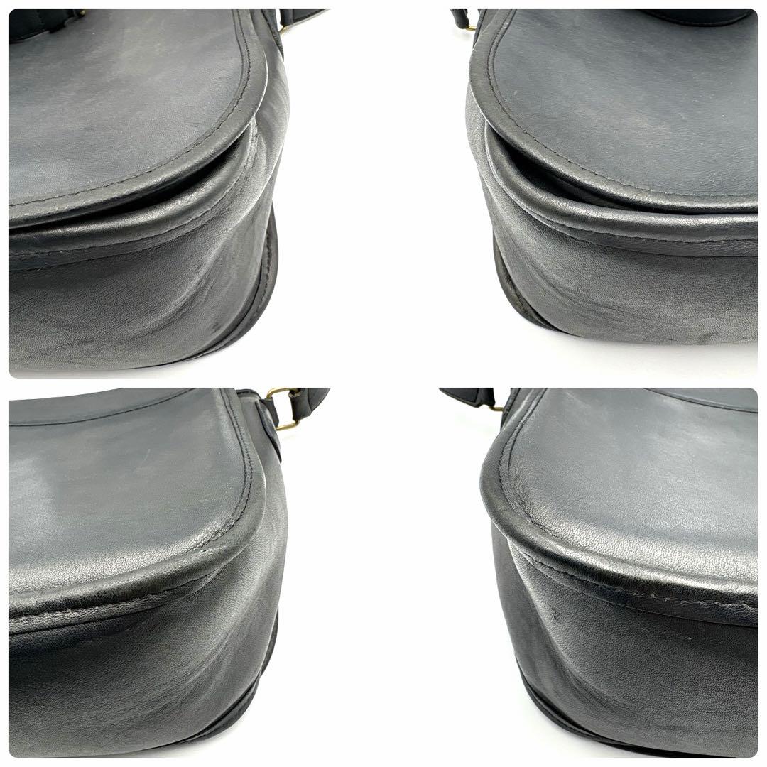 希少 USA製 オールドコーチ ショルダーバッグ ターンロック 紺 ネイビー