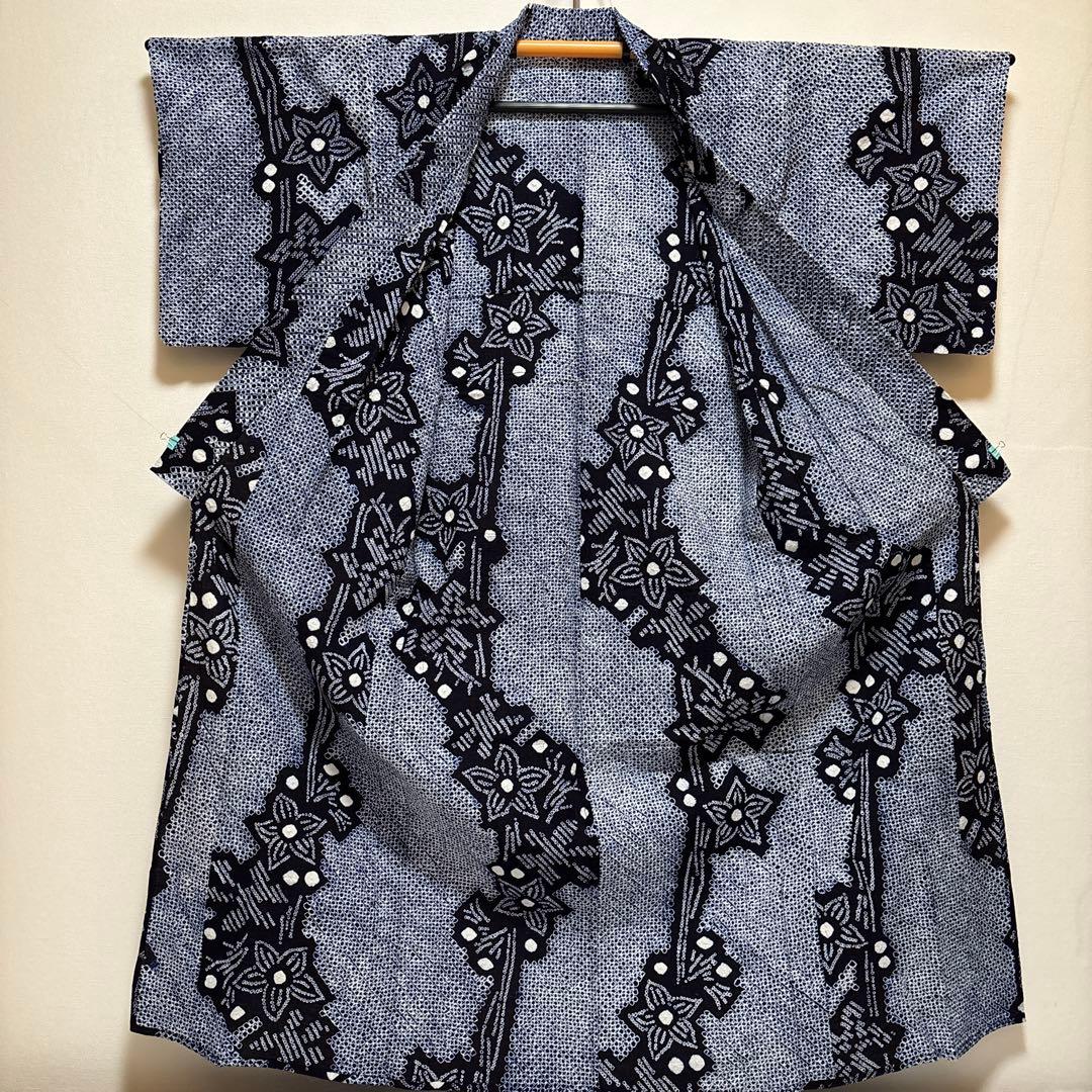 Misaki　浴衣【有松絞り】白紺色 女性用 木綿 夏用 総絞り有松鳴海絞