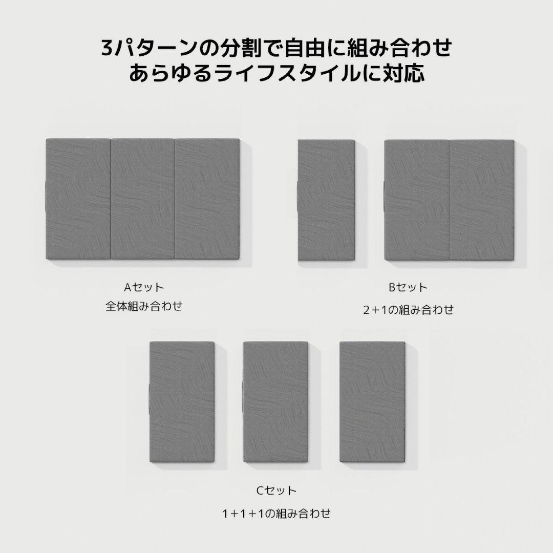 新生活　マットレス シングル 折りたたみ 厚さ10cm 二層構造 高反発 硬め