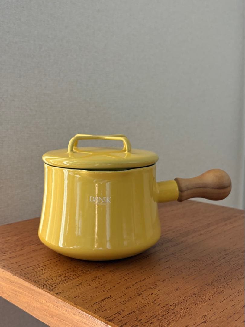 【新品・レア廃番品】DANSK コベンスタイルミルクパン（ソースパン）イエロー