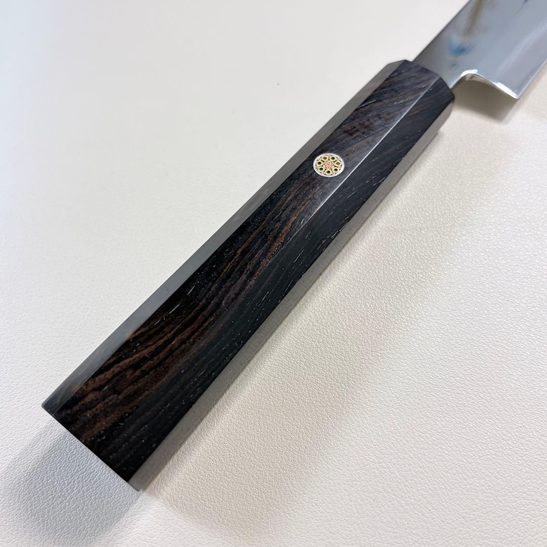 270mm 柳刃包丁 鏡面　黒檀八角柄 刺身包丁 「全鋼」︐