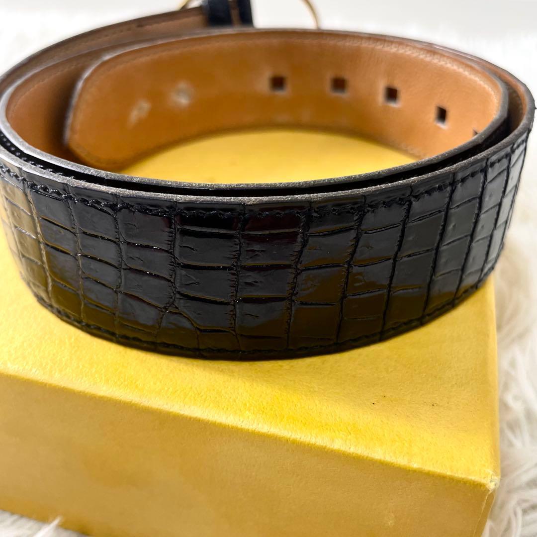 エルメス　HERMES レディース　ベルト　ブラック　黒　ゴールドバックル