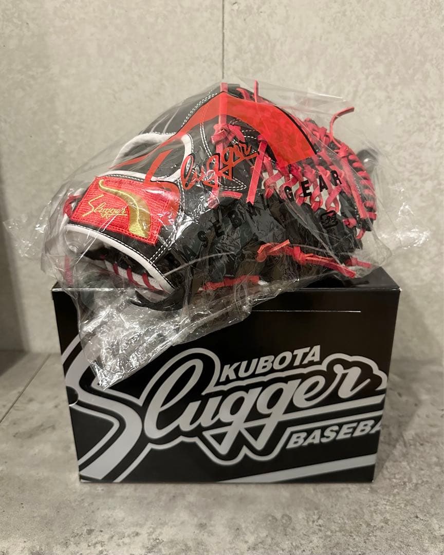 屋外 未使用品 久保田スラッガー オーダー 内野手用 湯もみ型付け済み