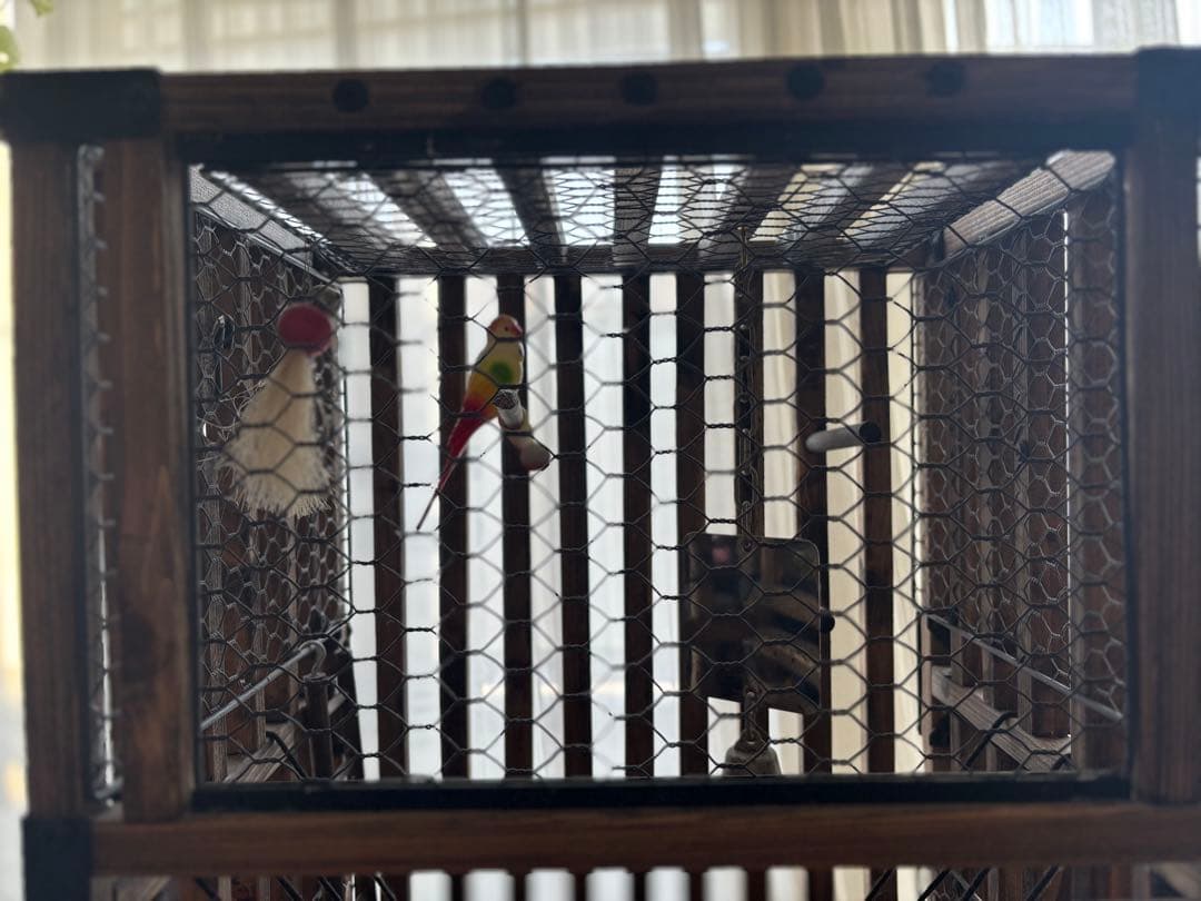 【手作り】アンティーク風　オリジナル鳥籠