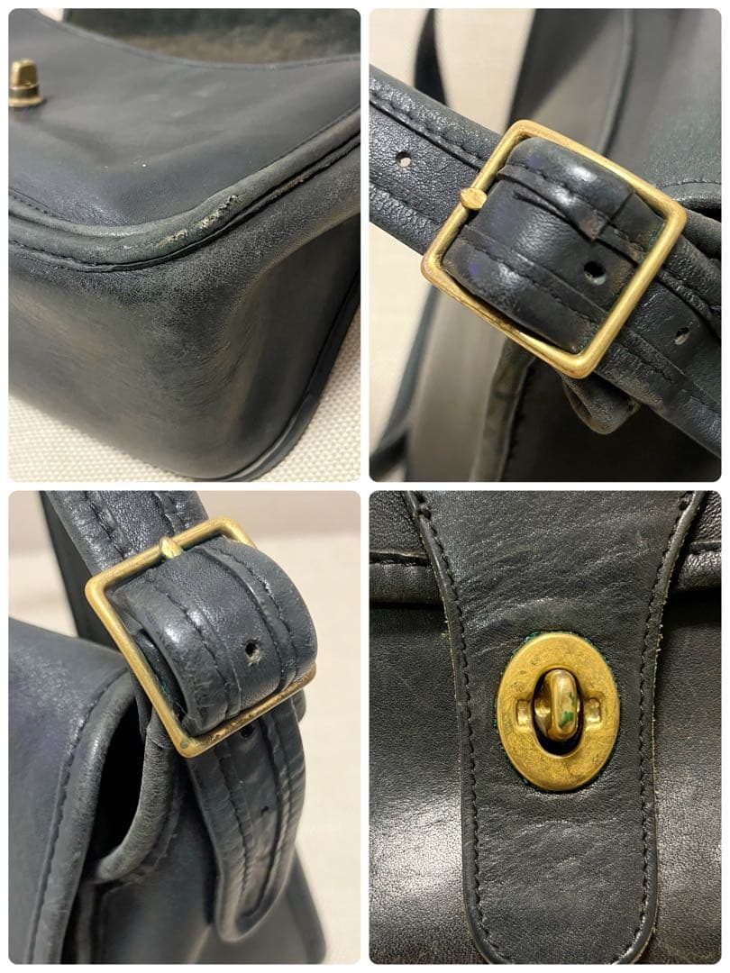 『COACH』オールドコーチ USA製 牛革 ショルダーバッグ