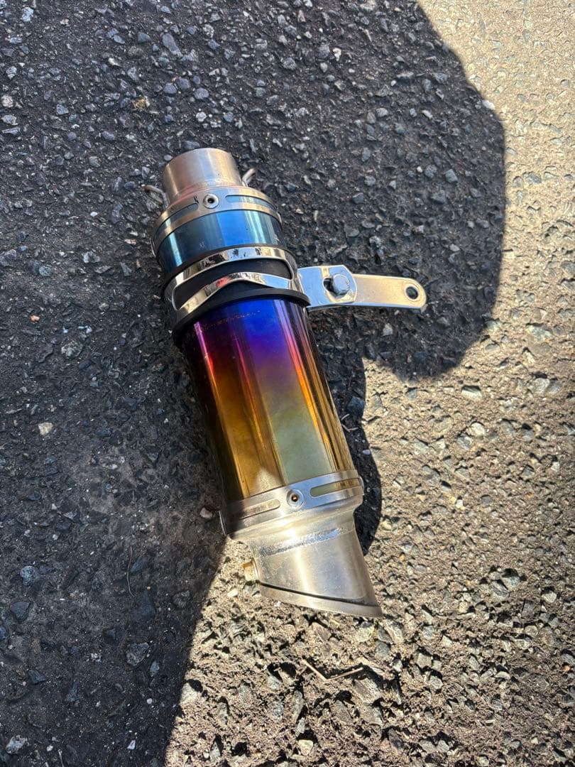 ホーネット250 lci ショート チタン スリップオンマフラー