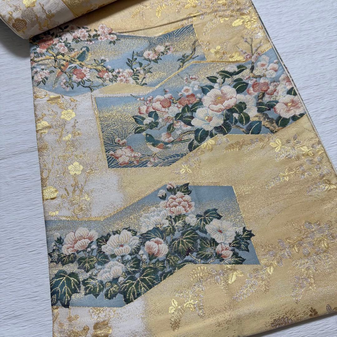 m-97 本金箔 2面 袋帯 正絹