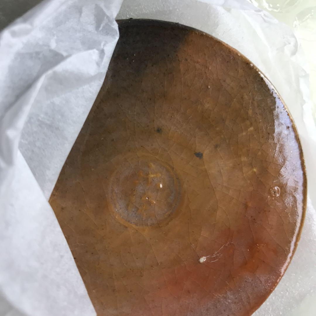 姿の良い香合　ビンテージ　茶道具　古美術作家物 赤楽古瓦形香合（保護箱）