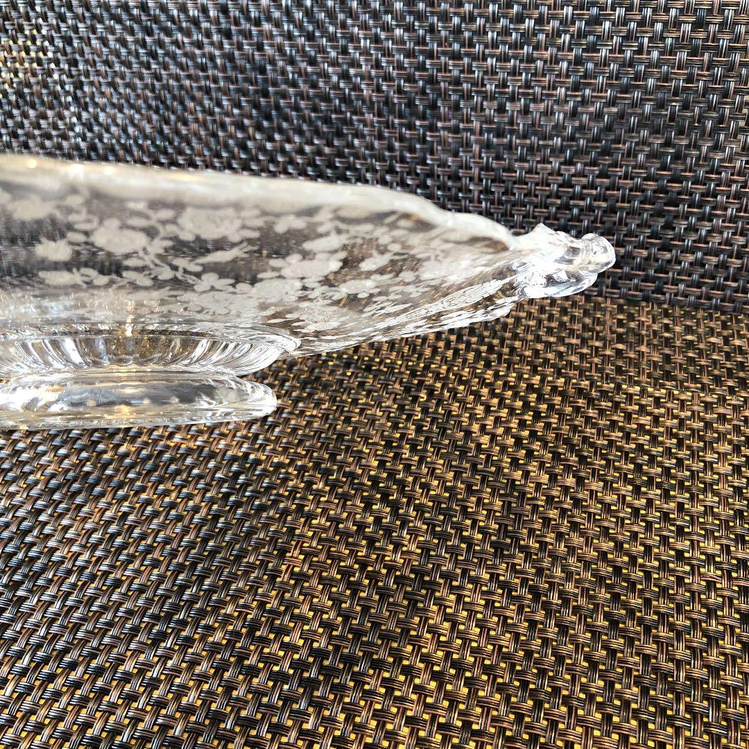 ケンブリッジ　ローズポイント　ハンドル付きボンボンボウルとボンボンプレート