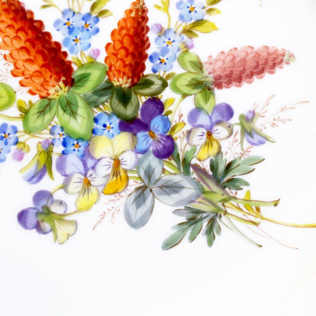 【美品 １級品】マイセン 最高峰 自然主義 オーバルプレート オツィエ レリーフ