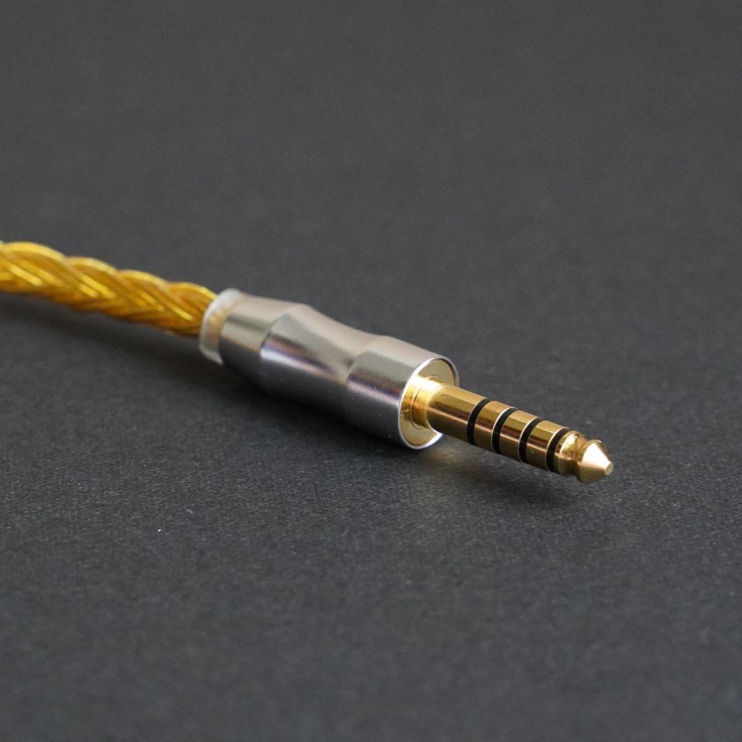 【超希少】16芯 金メッキリケーブル 膨張式mmcx/4.4mm バランス