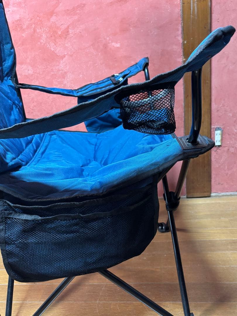 Coleman クーラー付きクアッドチェアネイビー 折りたたみチェア 2脚セット