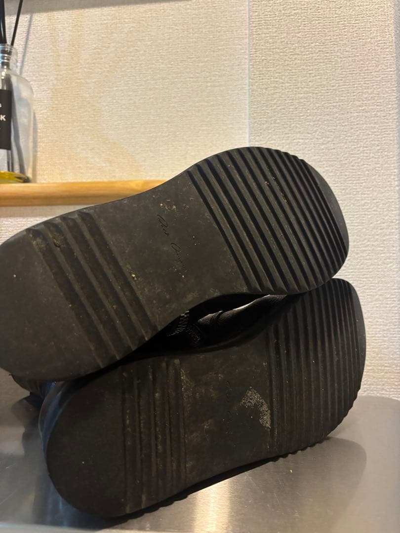 靴 Rick Owens army boots / combat boots