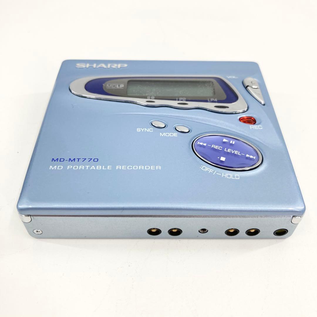 美品 SHARP MDウォークマン MDレコーダー MD-MT770 動作確認済