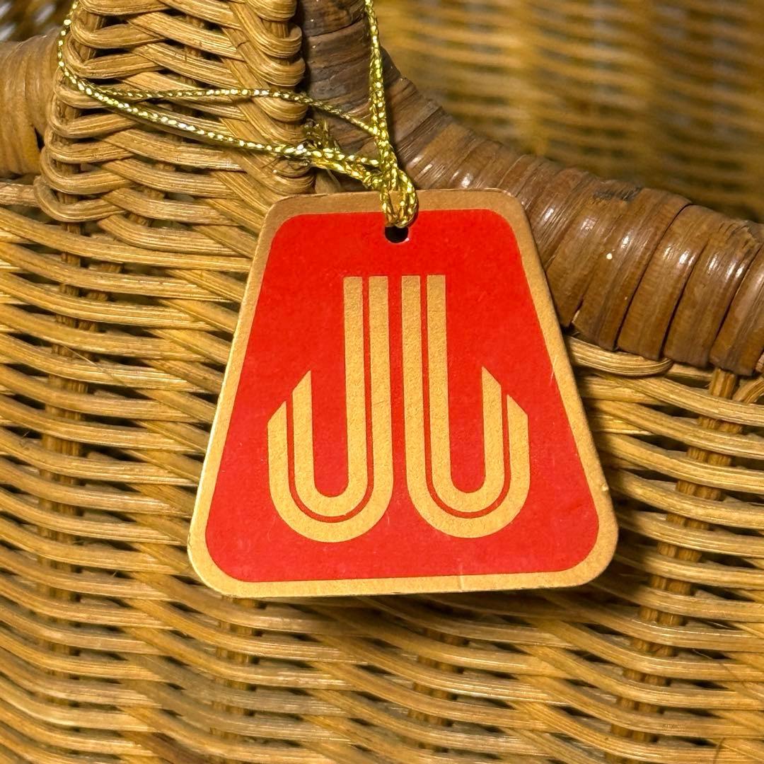 カザマ バスケット 籐 ヴィンテージ