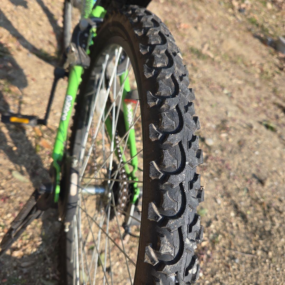 子供用自転車 グリーン 24インチ6段変速マウンテン【お値下げ】