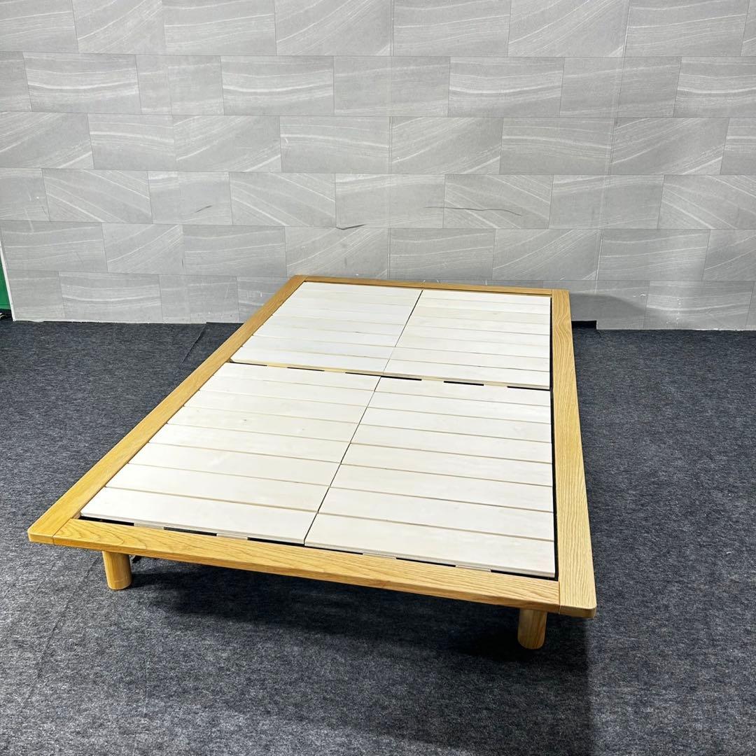 MUJI 無印良品 ベッドフレーム セミダブル 天然木 シンプル d4989