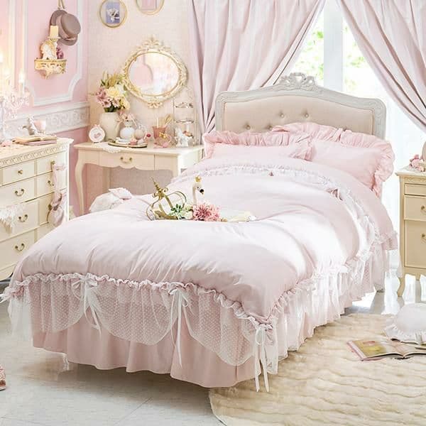 新品未開封ロマンティックプリンセス セミダブル掛け布団カバー3点セット