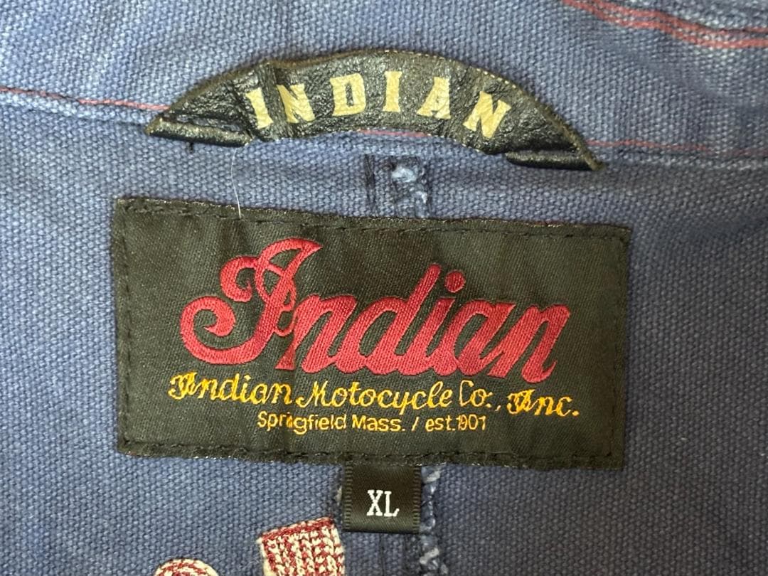 【月末セール】≪Indian Motocycles≫ヒッコリースストライプつなぎ