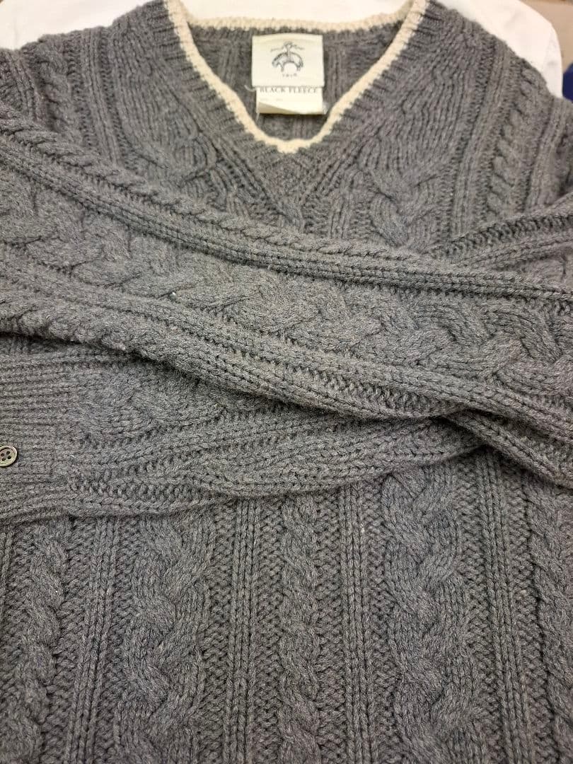 ブラックフリース　BLACKFLEECE カシミヤ100％　グレー　BB0