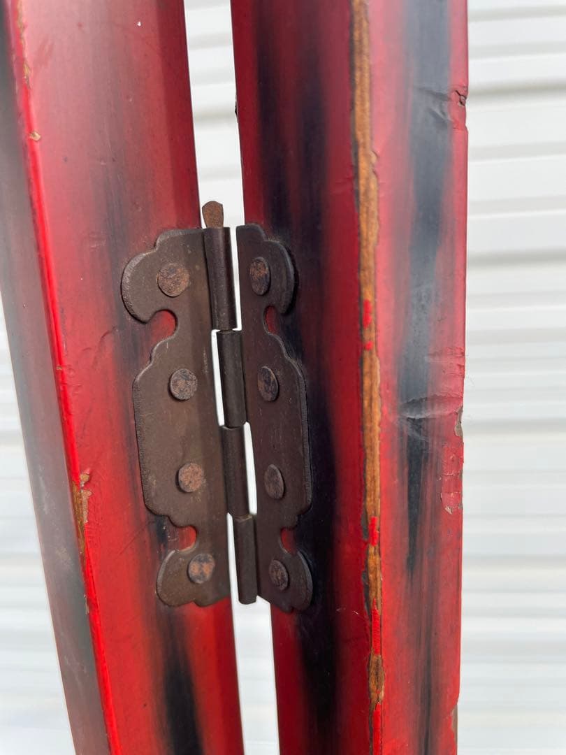 稀少/古道具/当時物/無垢材/木製/衣紋掛け/衣桁/着物掛け/34