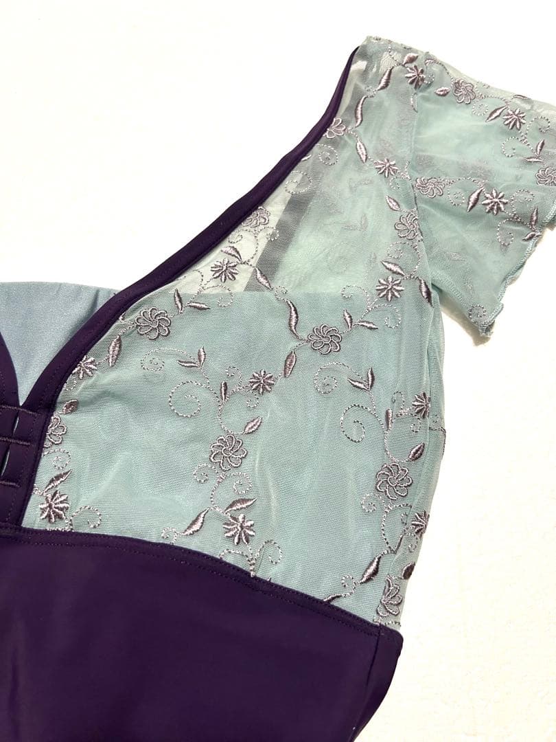 Dellalo Milano デラロミラノ 花柄刺繍 バレエレオタードMサイズ