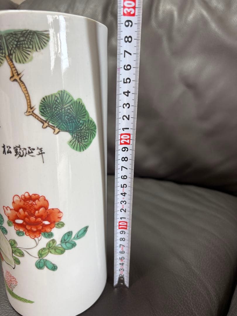 花瓶　花入れ　置物　鳥　鶴