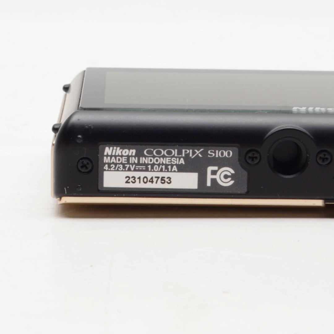 Nikon COOLPIX S100 ゴールド　コンパクトデジカメ　タッチ操作