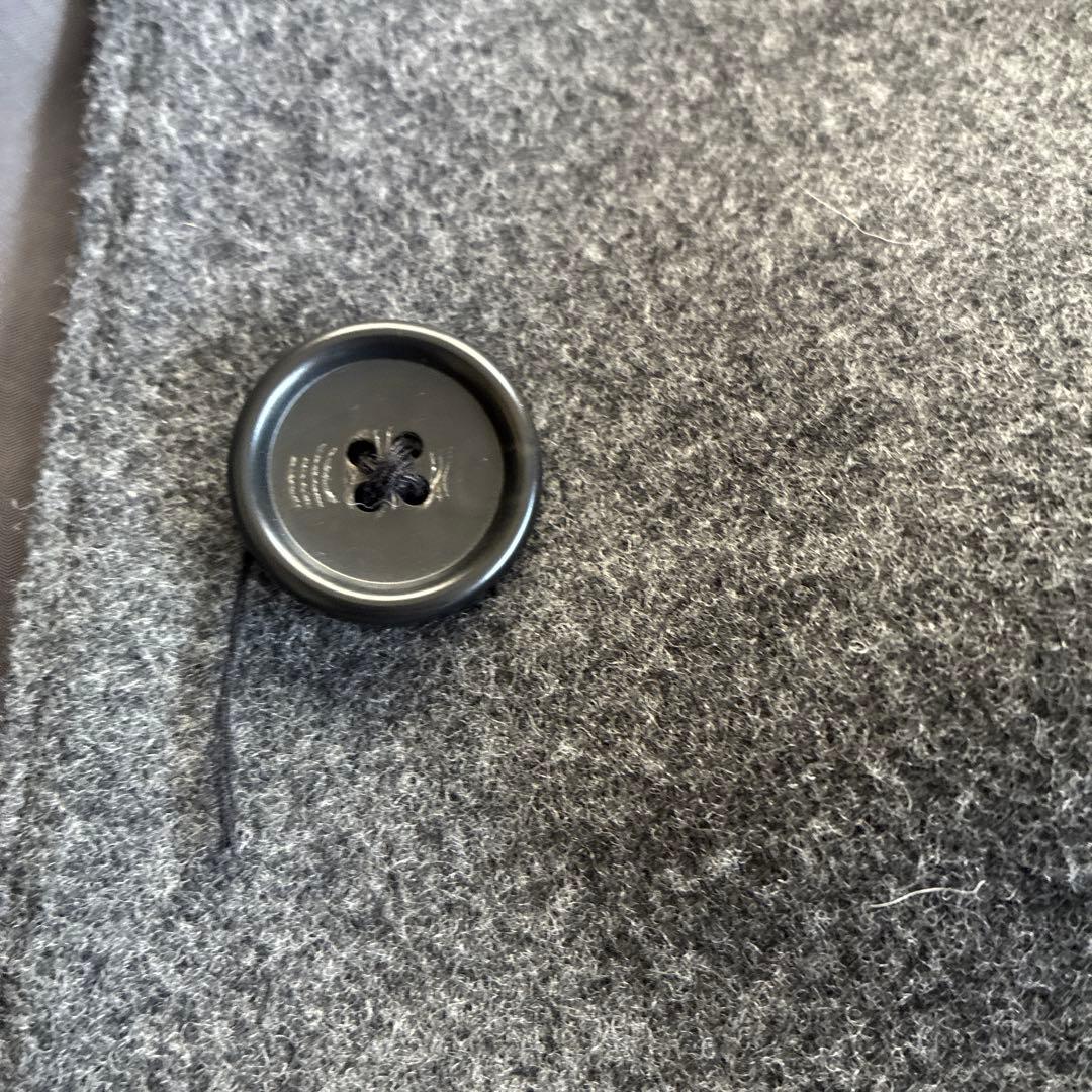 Currensology グレー ウール ピーコート